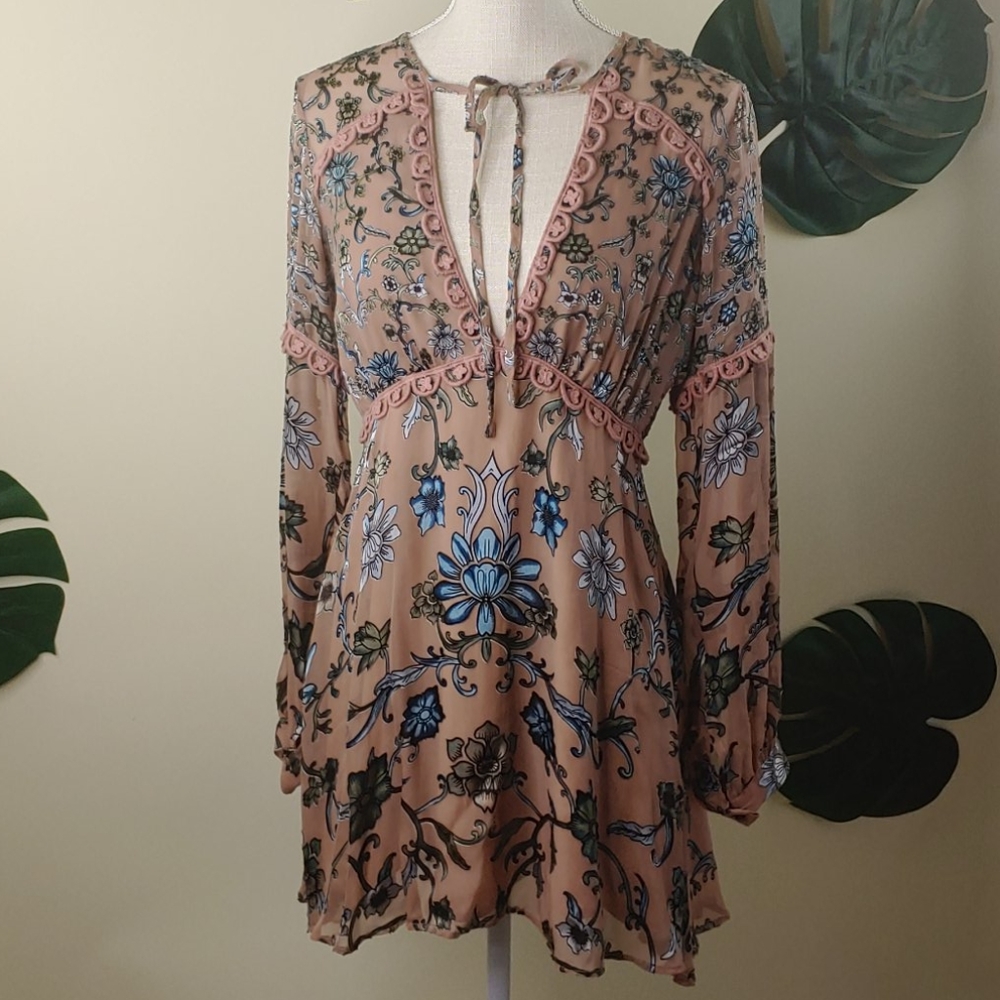 🌿For Love & Lemons🌿 Saffron Blue dress ❌SOLD❌